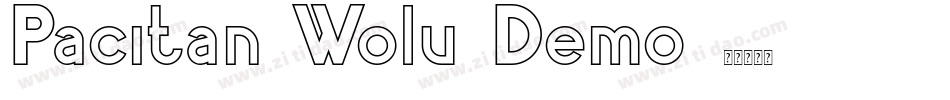 Pacitan Wolu Demo字体转换
